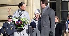 Sweden's Crown Princess Victoria beams with family on her name day