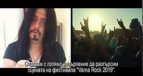 W.A.S.P. на Varna rock 2019 - Mike Duda Invitation