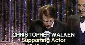 Christopher Walken winning an Oscar® for "The Deer Hunter"
