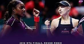 Angelique Kerber vs Sloane Stephens | 2018 WTA Finals Singapore Round Robin | WTA Highlights