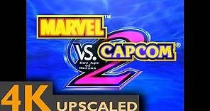 Marvel vs. Capcom 2 - INTRO ALL CHARACTERS - AI Upscaled [4K HD 60fps]