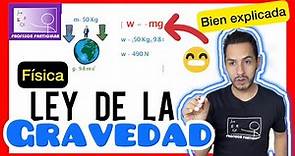 ✅LEY de GRAVITACIÓN UNIVERSAL [𝘼𝙥𝙧𝙚𝙣𝙙𝙚 𝙚𝙣 5 𝙢𝙞𝙣𝙪𝙩𝙤𝙨 😎​🫵​💯​] Física