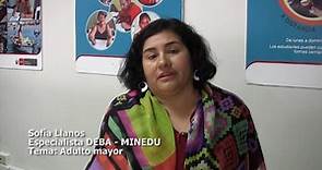 Sofía Llanos, especialista del MINEDU, sobre educación para adultos mayores