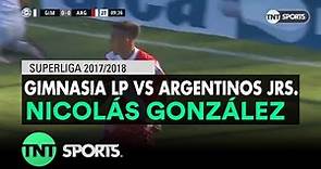 Nicolás González (0-1) Gimnasia LP vs Argentinos Jrs. | Fecha 21 - Superliga Argentina 2017/2018