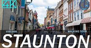Staunton, Virginia [4K] Walking Tour (2021)