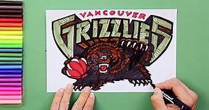 How to draw the Vancouver Grizzlies logo (Former NBA Team)