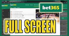 How to watch bet365 live sport events in full screen