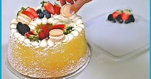 CHIFFON CAKE Decorata Ricetta Facile e Veloce
