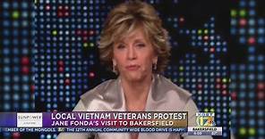 Vietnam veteran's protest Jane Fonda's visit to Bakersfield