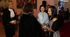 Lu Alckmin recebe rainha Silvia da Suécia no Palácio dos Bandeirantes