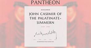 John Casimir of the Palatinate-Simmern Biography - German prince