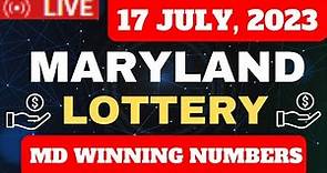 Maryland Evening Lottery Results 17 July 2023 - Pick 3 - Pick 4 - Pick 5 - Bonus Match 5 - Powerball