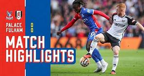 Sam Johnstone saves in clean sheet | Crystal Palace 0-0 Fulham | Premier League Highlights