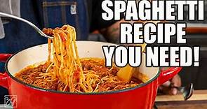 The Only Homemade Spaghetti Recipe You'll Ever Need