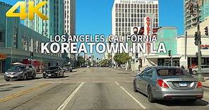 LOS ANGELES - Driving Koreatown in Los Angeles, California, USA, Travel, 4K UHD