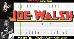 Rocky Mountain Way - Joe Walsh - Guitar TABS Lesson