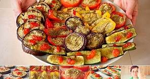 VERDURE GRATINATE Ricetta Facile - Pomodori Zucchine Melanzane Peperoni Cipolle Gratinati al forno