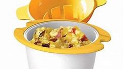 Microwave Egg Cooker Poacher Scramble Omelet Eggwich Maker with Silicone Handles Yolk Separator and Shell Cracker