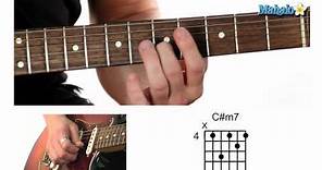 How to Play a C Sharp Minor Seven (C#m7) Chord on Guitar