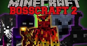 Minecraft : POWERFUL BOSSES (5 EPIC BOSSES, POWERFUL WEAPONS AND ABILITIES) BossCraft 2 Mod Showcase