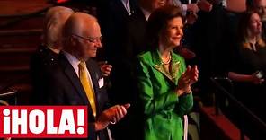 Los reyes Carlos Gustavo y Silvia de Suecia bailan DANCING QUEEN de ABBA, dedicada a la reina sueca