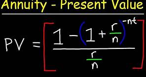 How To Calculate The Present Value of an Annuity
