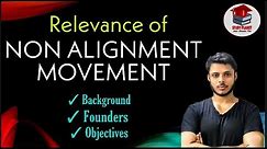 Relevance of Non Alignment Movement | NAM | For Undergraduates & Class 12 | Easy Language
