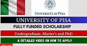 University of Pisa/Top Ranked University/ Courses/ Benefits/ Application process/ Detailed Video