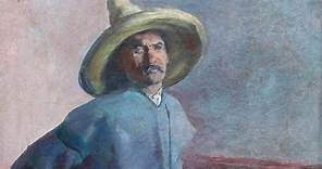 Top Finds: 1904 Diego Rivera "El Albañil" Oil Painting