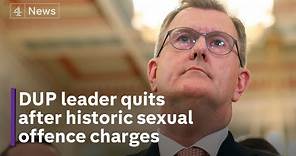 Jeffrey Donaldson resigns as DUP leader after historic sexual offence charges