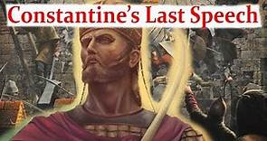 Constantine XI's Last Speech