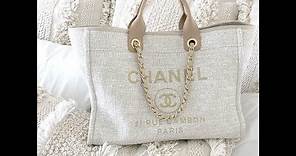 MY CHANEL DEAUVILLE TOTE | REVIEW + WHATS IN MY BAG?!