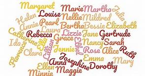 Most Popular Female Names in the U.S. Census - MyHeritage Blog