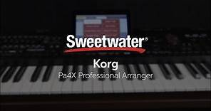 Korg Pa4X Professional Arranger Keyboard Demo