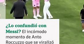 Antonella Rocuzzo se confundió a Lionel Messi con Jordi Alba, y casi se besan