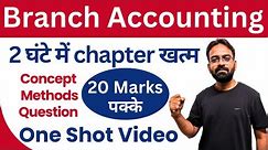 Branch Accounting | One Shot | Financial Accounting | CA Inter/BCom/BBA