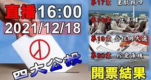 2021/12/18 四大公投開票結果