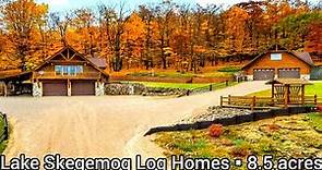 Michigan Farmhouse For Sale | $405k | Acreage Log Homes For Sale | Michigan Real Estate For Sale