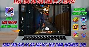 How To Download & Play Free Fire in Pc Without Emulator | FreeFire 1GB Ram Low End and Old PC/Laptop