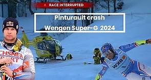 Alexis Pinturault - Wengen - Super G - 2024 - Crash