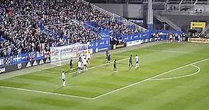 Gabriele Corbo of CF Montreal (Impact) saves a goal vs. D.C. United's Christian Benteke 10/1/22