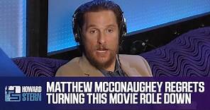 Matthew McConaughey Names the Film He Regrets Turning Down (2017)