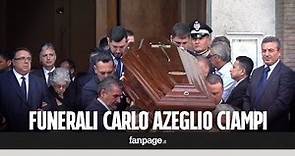 L'ultimo saluto al presidente Ciampi: ai funerali il dolore della moglie Franca