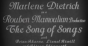 The Song of Songs (August 11, 1933) title sequence