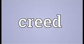 Creed Meaning