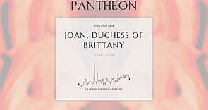 Joan, Duchess of Brittany Biography - Duchess regnant of Brittany during the War of the Breton Succession