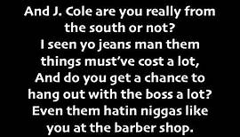 J. Cole - Knock On Wood (Lyrics On Screen)