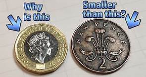 Why Is The UK 2 Pence Coin So Big? A Rambling Look At British Currency