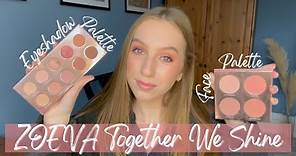 ZOEVA Together We Shine Eyeshadow and Face Palette ✨ | Review + Tutorial 💕
