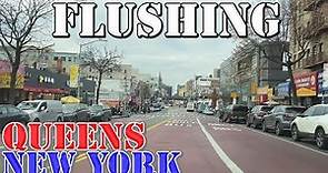 Flushing - Queens - New York City - 4K Neighborhood Drive
